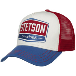 Czapka Highway Trucker by Stetson, niebiesko-czerwony, One Size Big