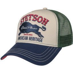 Czapka Trucker The Plains by Stetson, zielony, One Size Big