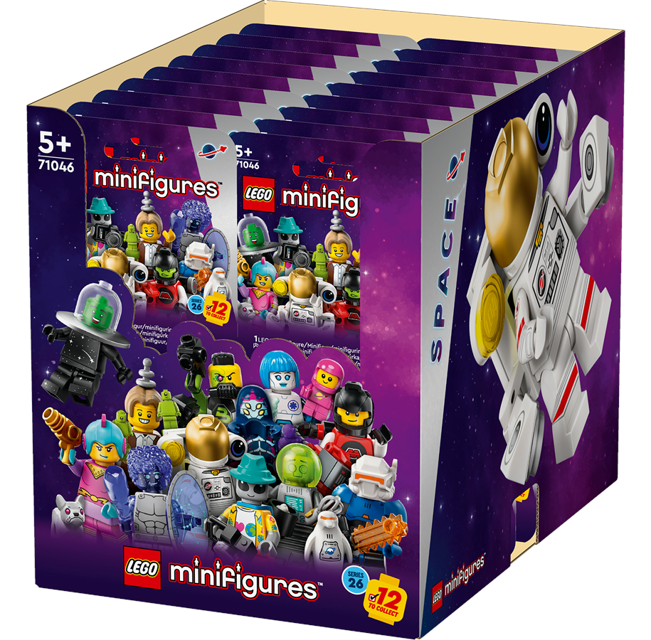 COPX Zestaw klocków LEGO Minifigurki Kosmos seria 26 71046 pudełko 36 sztuk