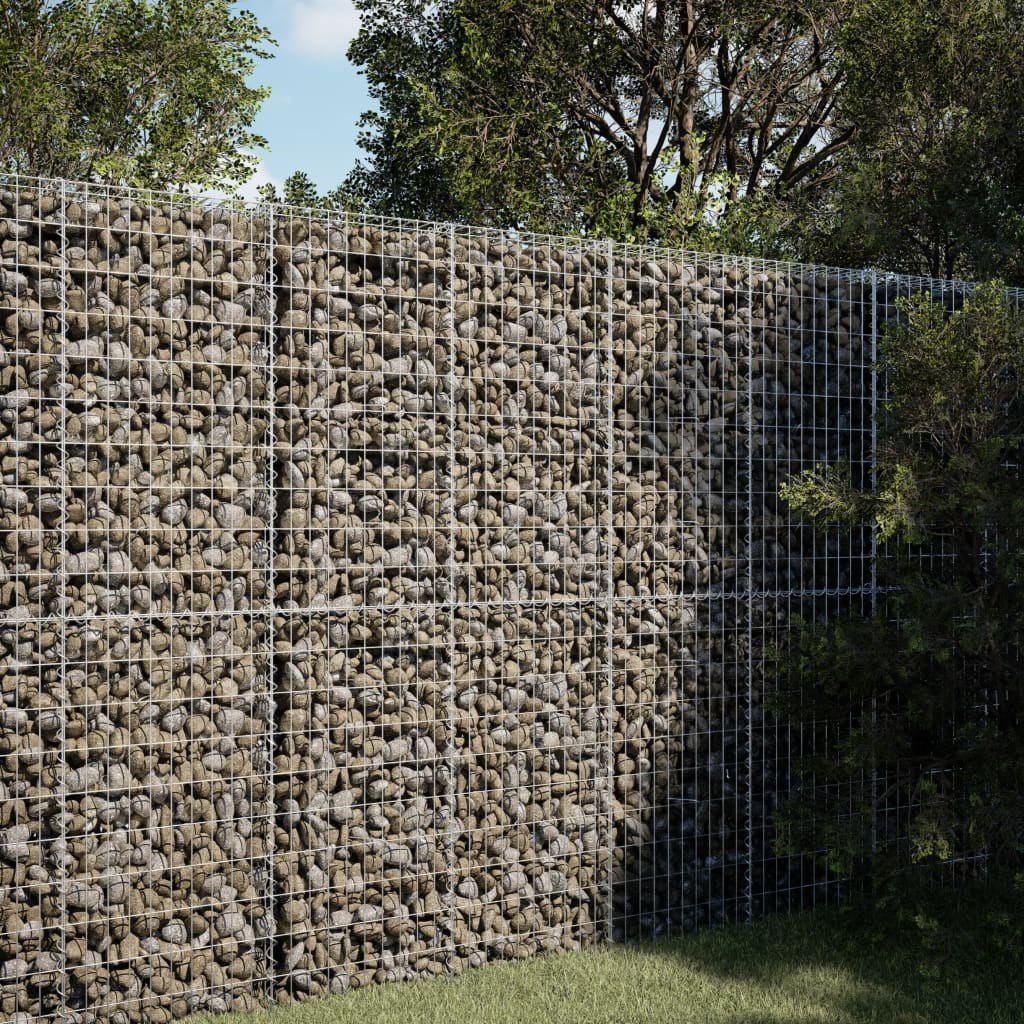 Kosz gabionowy z pokrywą, 150x100x200 cm, galwanizowane żelazo