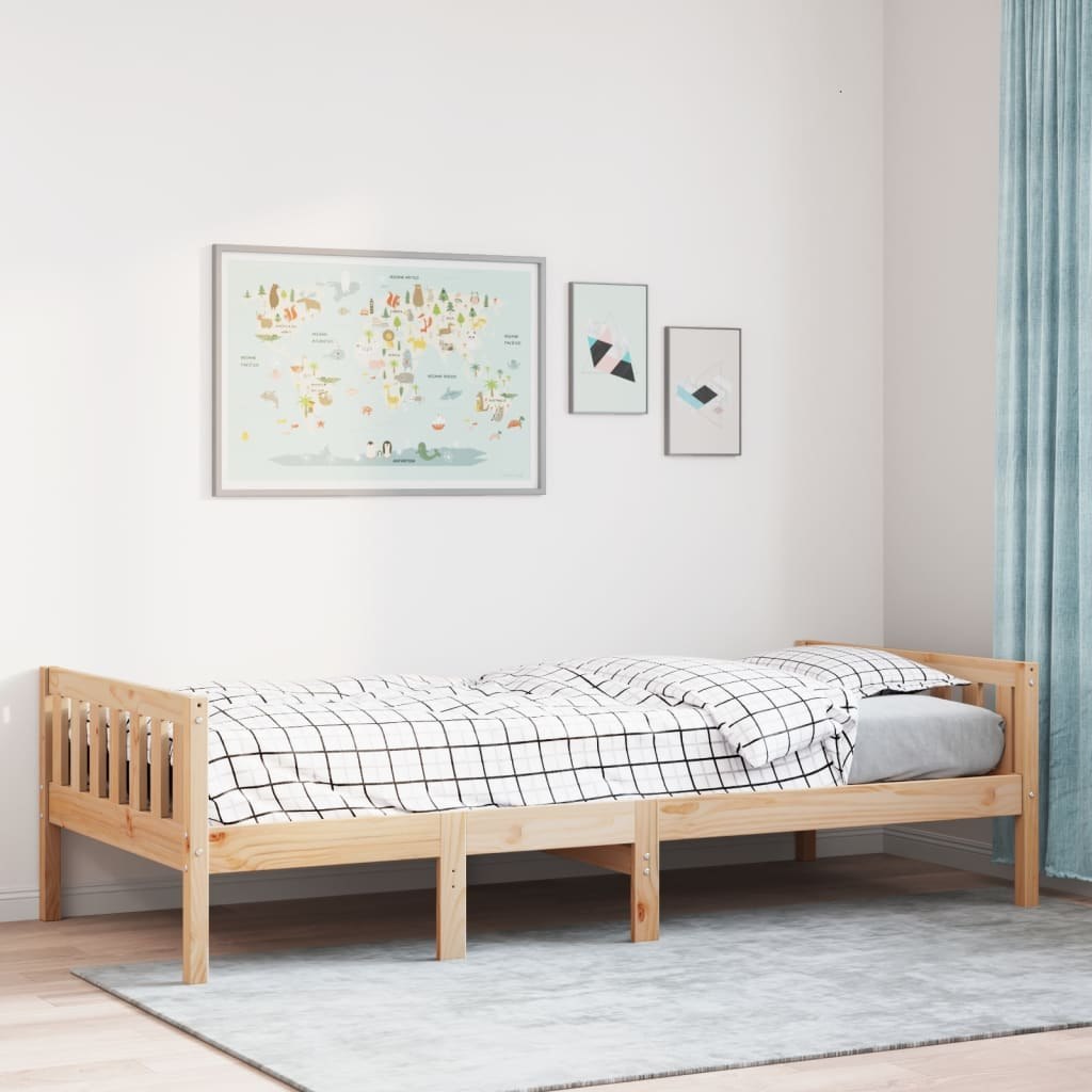 Łóżko dziecięce bez materaca, 80x200 cm, lite drewno sosnowe