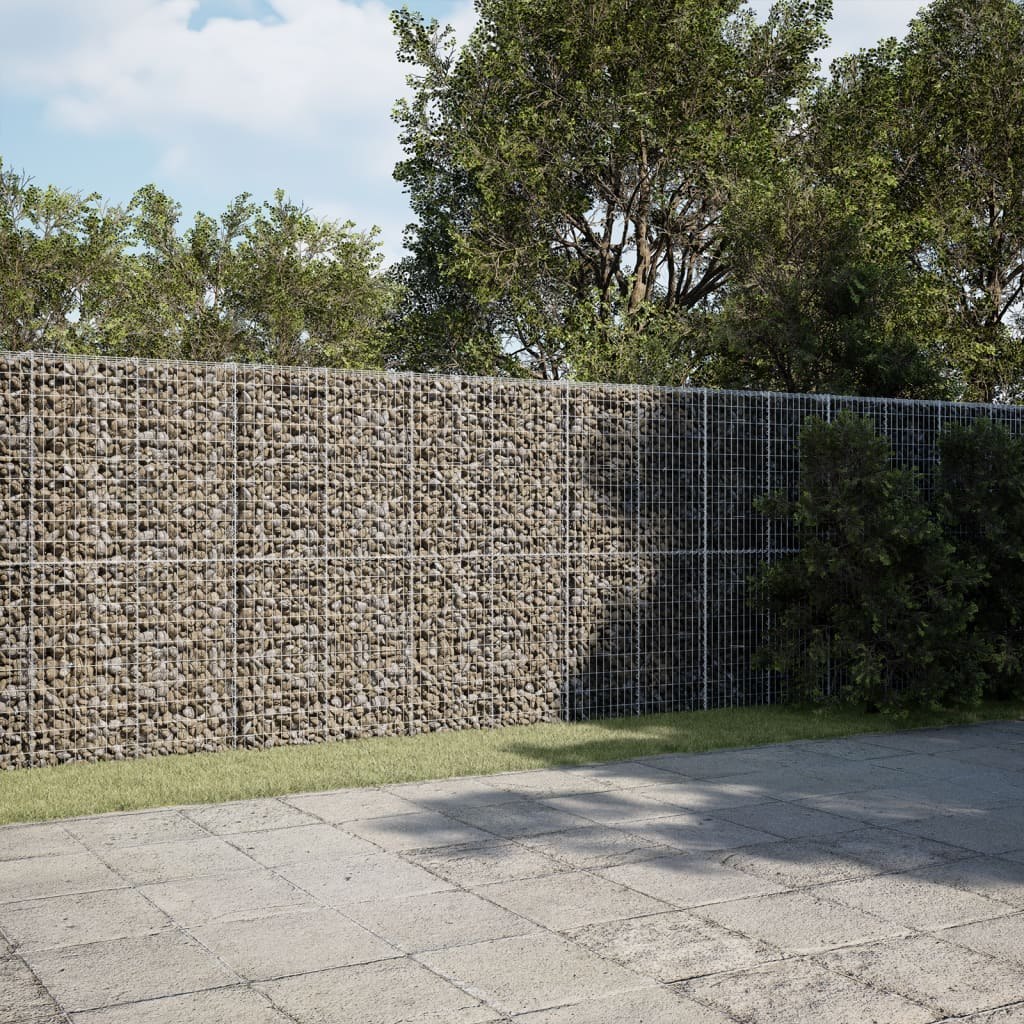 Kosz gabionowy z pokrywą, 900x50x200 cm, galwanizowane żelazo