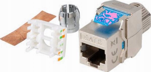 Lanberg moduł keystone gniazdo RJ45 - beznarzędziowy FTP kat. 8.1