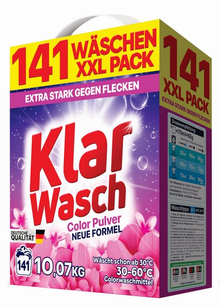 Proszek Do Prania Klar Wasch 10 Kg Kolor