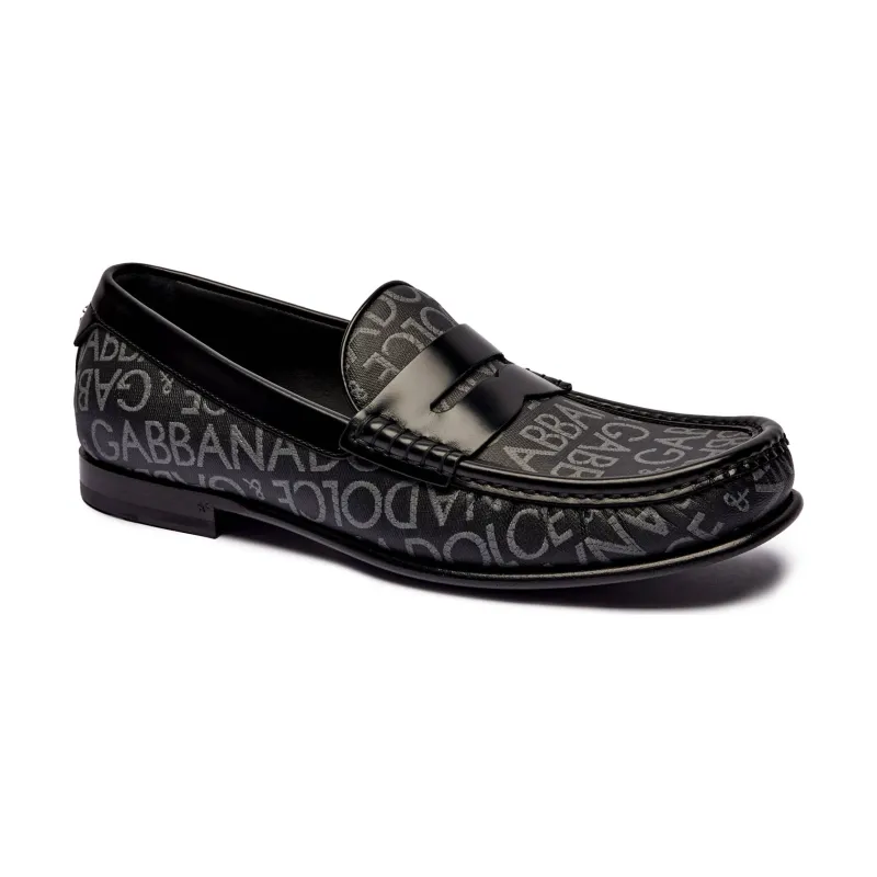 Dolce & Gabbana Mokasyny z dodatkiem skóry