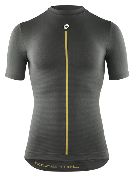 ASSOS Koszulka termoaktywna 2/3 SS SKIN LAYER P1 anthracite grey