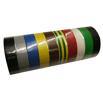 BLUE DOPLHIN Taśma izolacyjna z pcw 15 0,15,10m mix do 1kv 13101