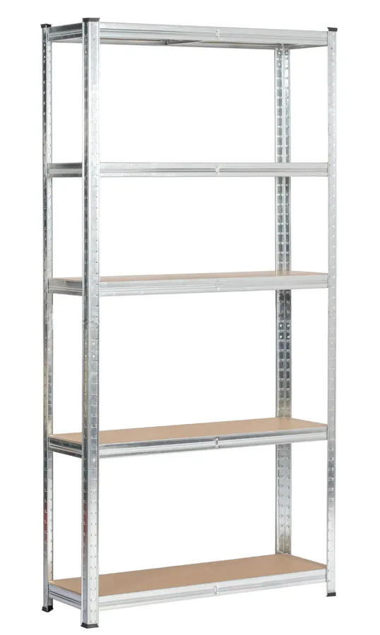 Metalowy srebrny regał do piwnicy 180 cm D6-W91