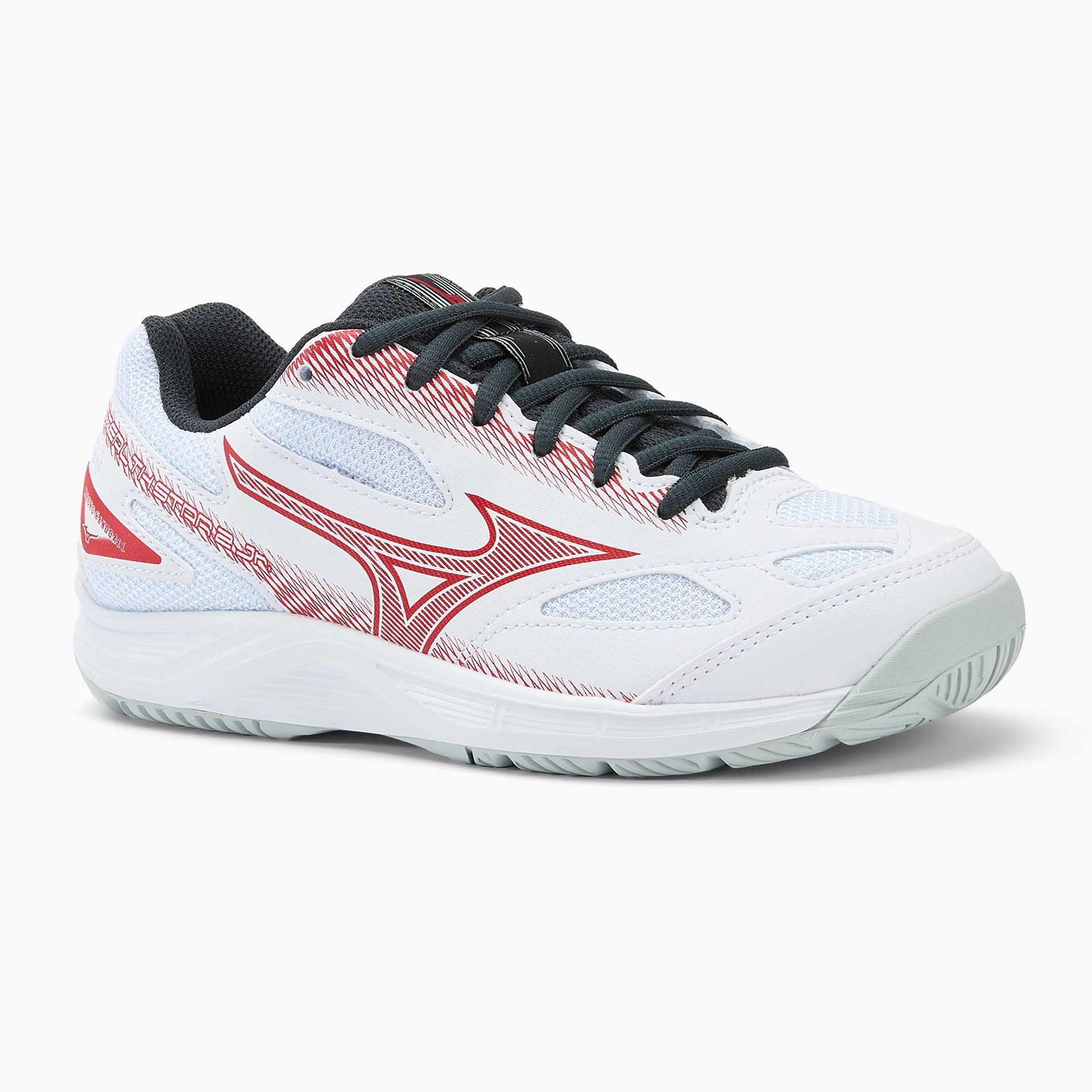 Buty do piłki ręcznej dziecięce Mizuno Stealth Star 2 J white/salsa/black WYSYŁKA W 24H 30 DNI NA ZWROT