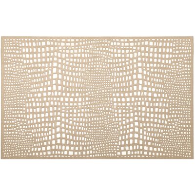 Mata stołowa Glamour PVC/PS Prostokątna złota 30 x 45 cm AMBITION