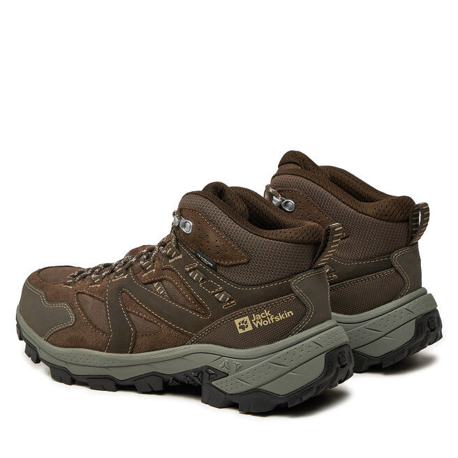 Trekkingi Jack Wolfskin Vojo Tour Lt Texapore Mid M A62074 Brązowy