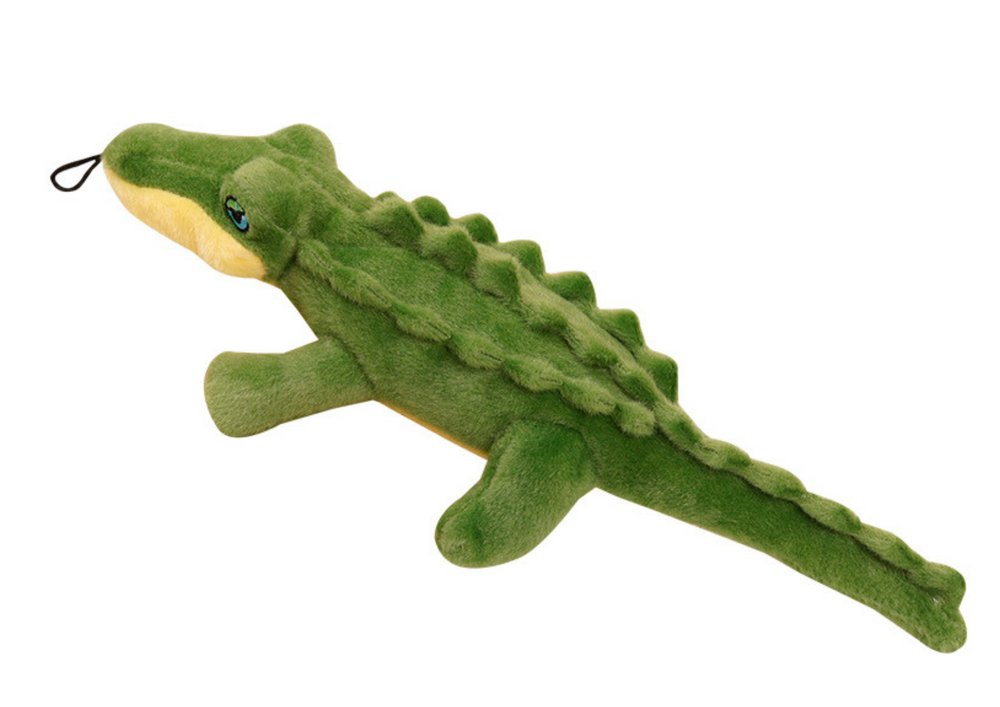 KOLOROWA MASKOTKA PLUSZOWY KROKODYL Z PISZCZAŁKĄ 30CM