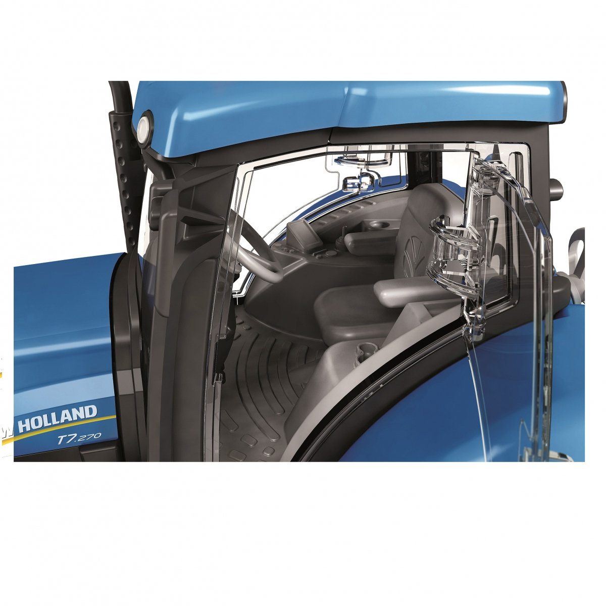 DUŻY NIEBIESKI TRAKTOR RUCHOME ELEMETY DUZE KOŁA