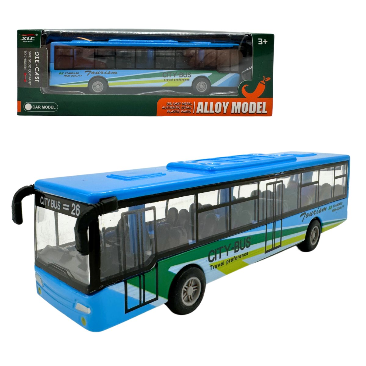 MEGADIDI AUTOBUS metalowy model autobusu NAPĘD