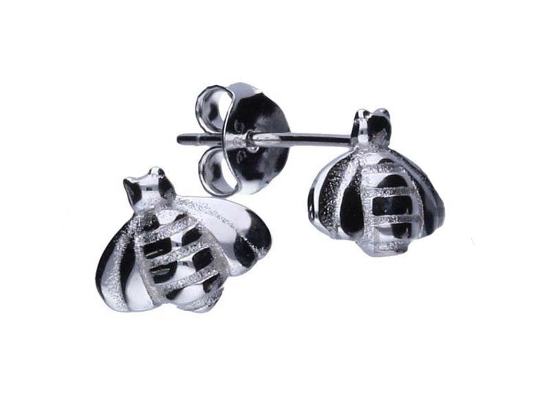 Srebrne kolczyki 925 na sztyft pszczółki 0,95g