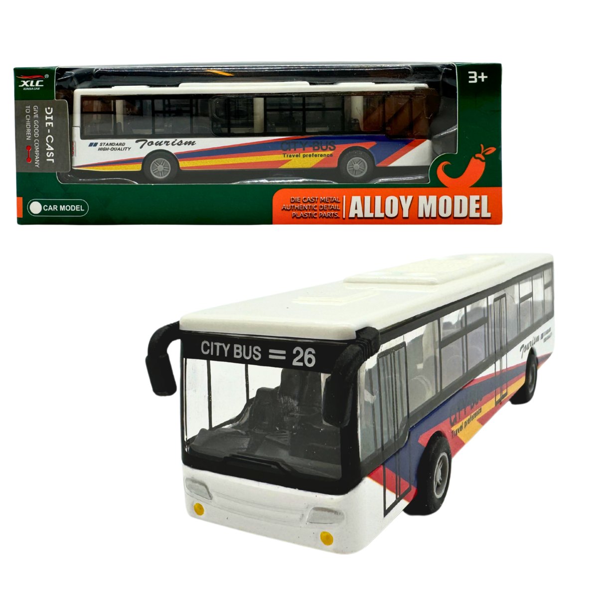 MEGADIDI AUTOBUS metalowy model autobusu NAPĘD