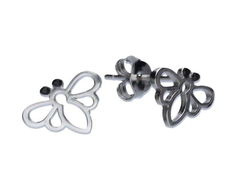 Srebrne kolczyki 925 na sztyft pszczółki 0,79g