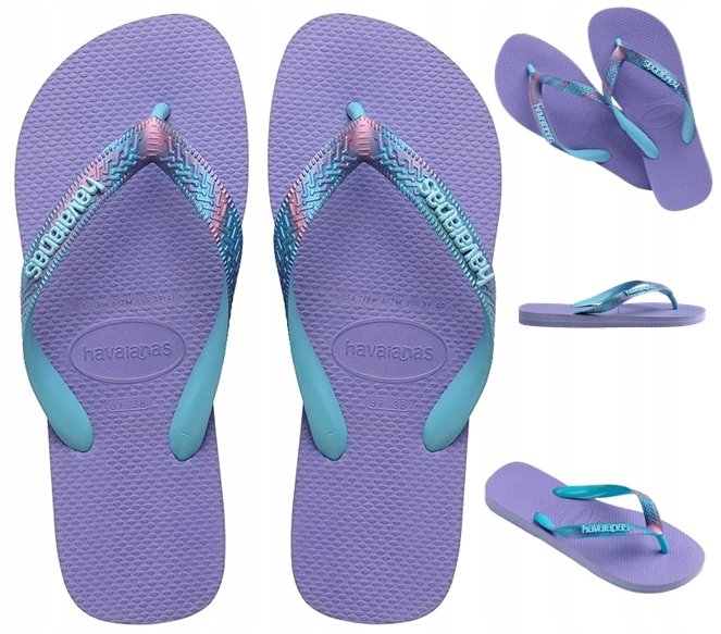 HAVAIANAS DAMSKIE KLAPKI JAPONKI Top Verano, metaliczne 45/46 EU