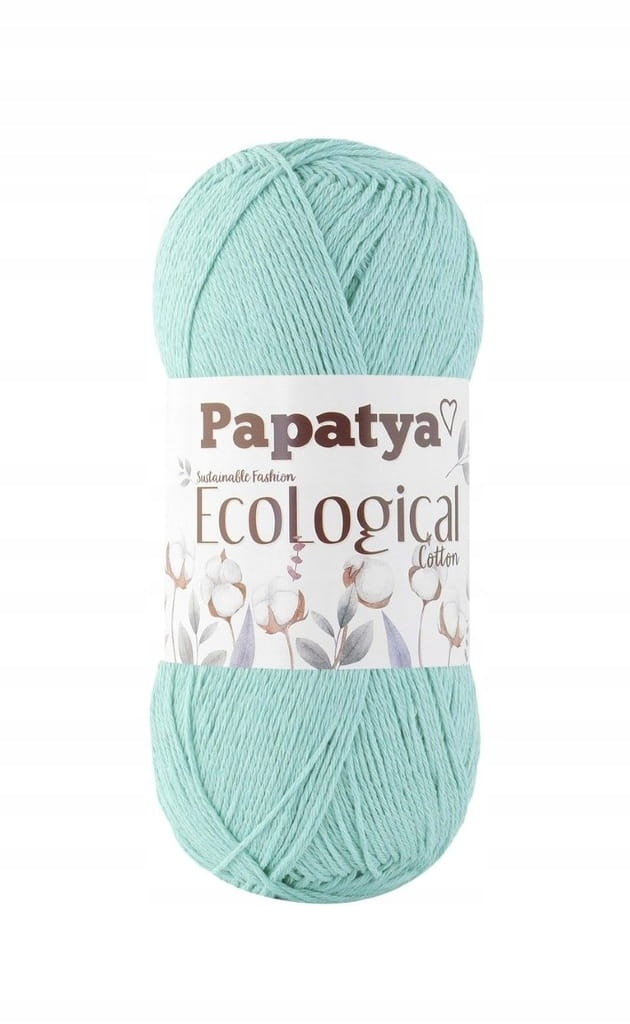 Włóczka EcoLogical Papatya 804 miętowa 100 g
