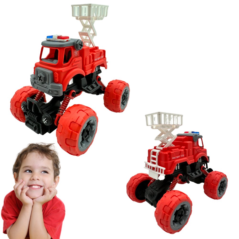 STRAZ POŻARNA auto do SKRĘCANIA ROZKRĘCANIA na resorach Z KOSZEM