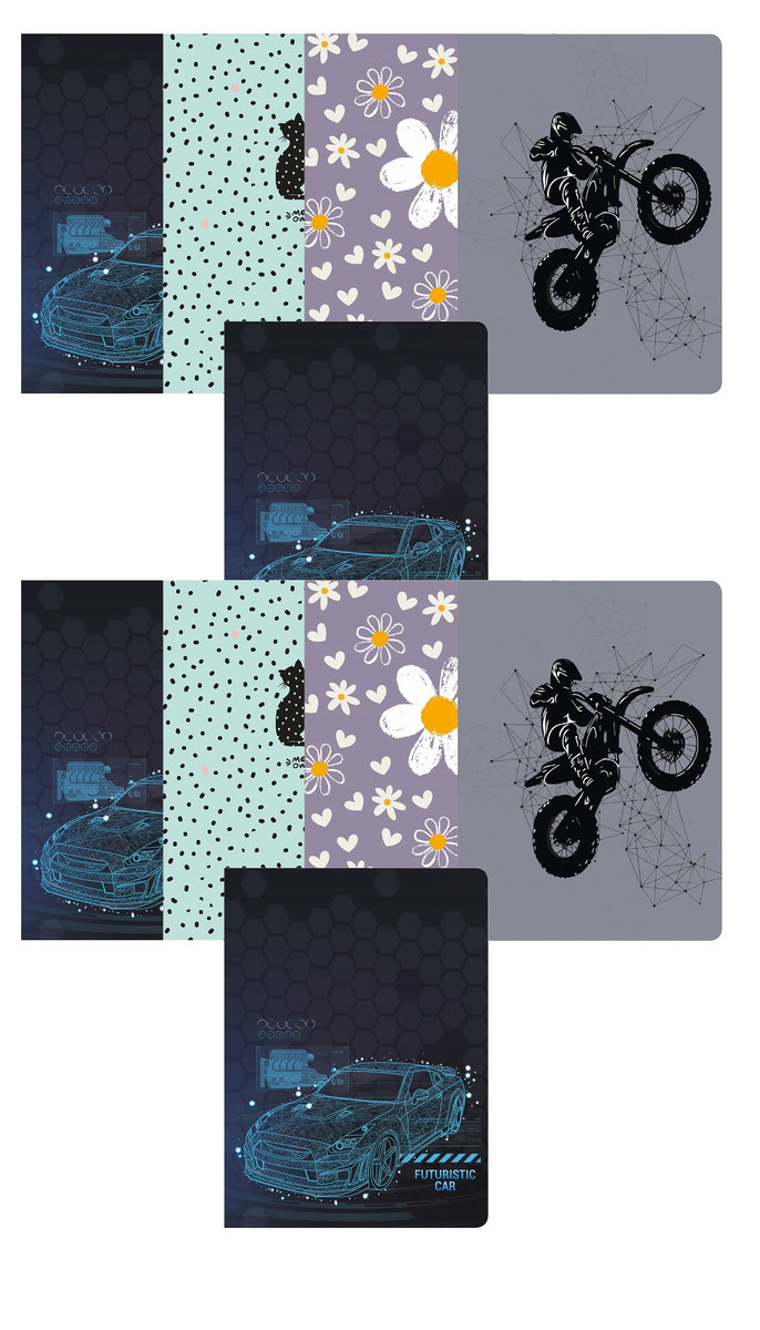 Zestaw 10 sztuk ZESZYT BASIC 32 kartki w kratkę