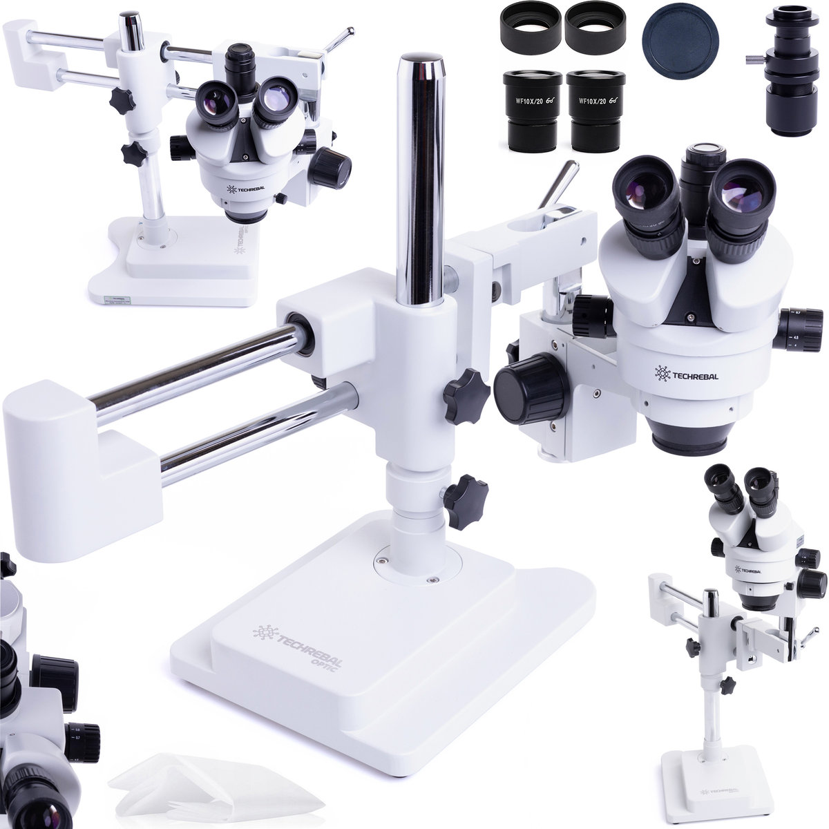 Mikroskop Stereoskopowy Trinokularowy Optyczny Techrebal 10HW 7-45x