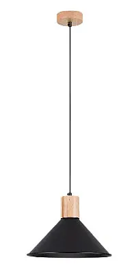 Czarna skandynawska loftowa lampa wisząca - A642 F9-H74