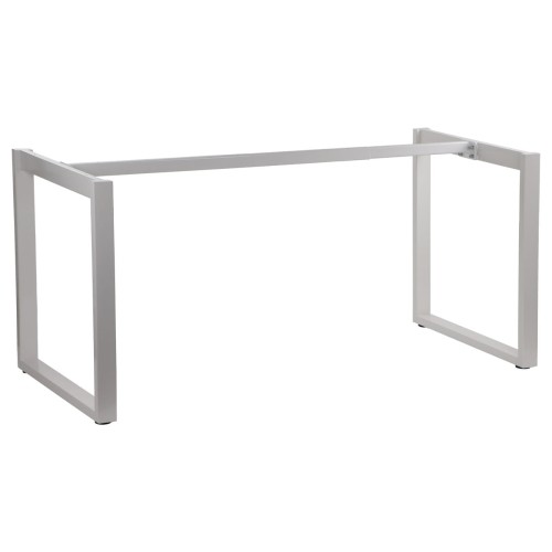 Stelaż ramowy stołu, biurka NY-131A - długość regulowana 100-160 cm, biały, noga o głębokości 60 cm
