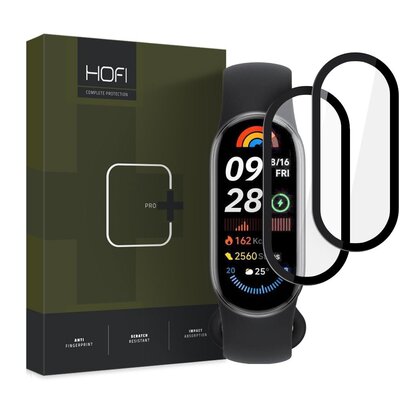 Szkło hybrydowe HOFI Hybrid Pro+ do Xiaomi Smart Band 9/9 NFC Czarny (2 szt.)