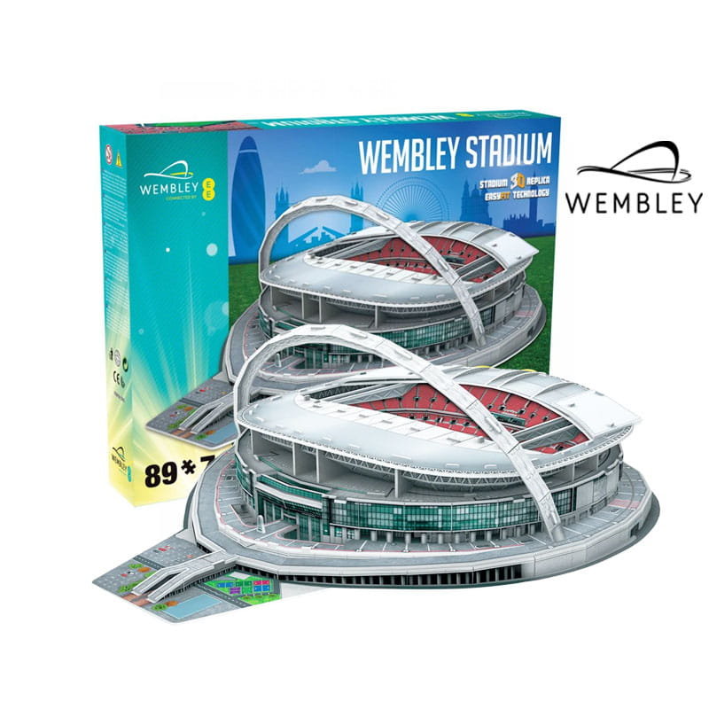 Stadion piłkarski - WEMBLEY - Puzzle 3D 89 elementów - model klubowy