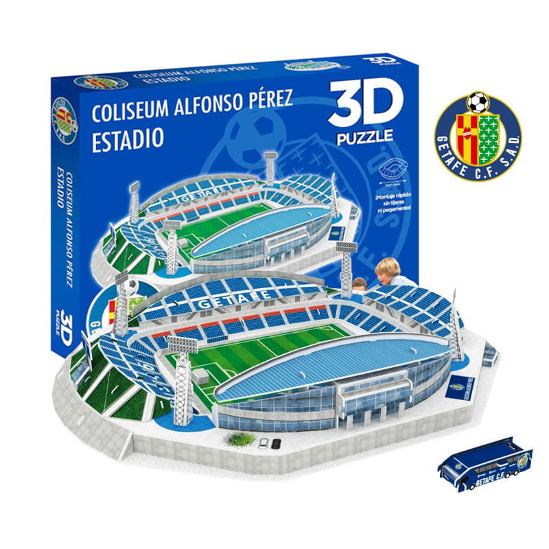 Stadion piłkarski COLISEUM PEREZ - Getafe FC - Puzzle 3D 98 elementów - model klubowy