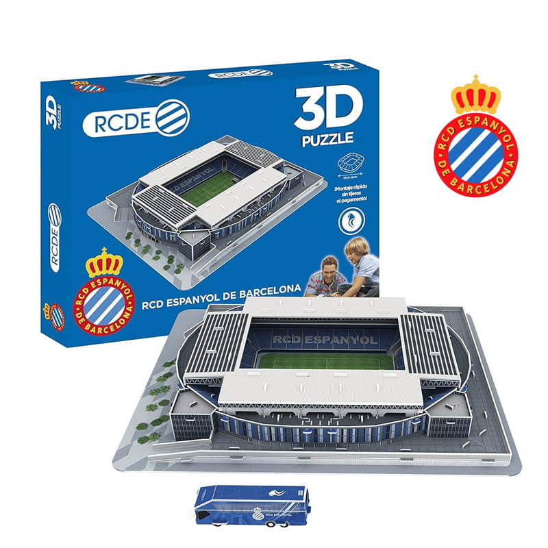 Stadion piłkarski RCDE BARCELONA - Espanyol de Barcelona FC - Puzzle 3D 98 elementów - model klubowy
