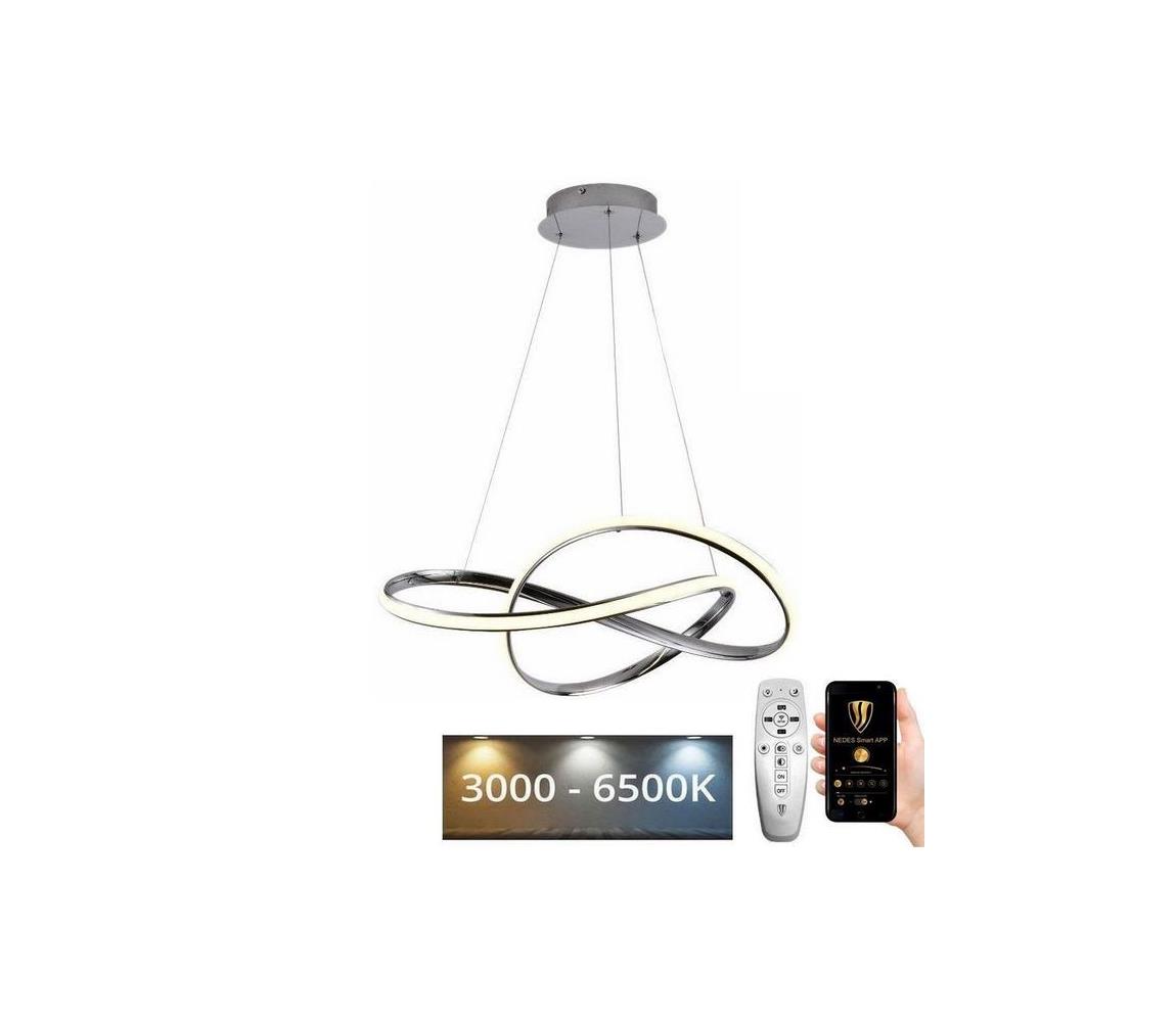 Brilagi - LED Żyrandol ściemnialny na lince COSMOWAVE LED/70W/230V chrom + pilot