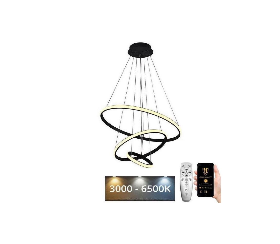 Brilagi - LED Żyrandol ściemnialny na lince CIRCLE LED/90W/230V 3000-6500K + pilot