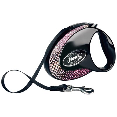 Smycz FLEXI Glam Composition M (5 m - 25 kg) Czarny