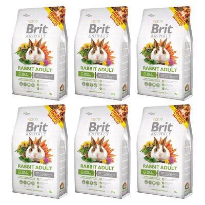 Karma dla gryzoni BRIT Rabbit Adult Complete 6 x 3 kg