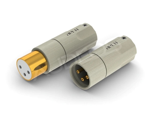 aeco AMI-1060G (2 szt.) męski i żeński wtyk XLR pozłacany