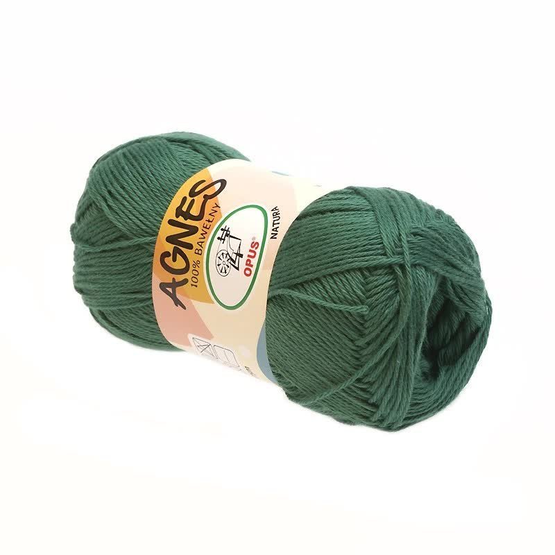 Włóczka bawełniana na amigurumi Opus Natura Agnes nr 1290 zielony 50g 175m