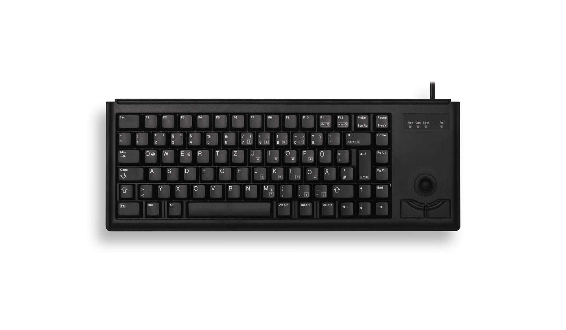 CHERRY G84-4400 USB QWERTY Skandynawia Czarny  G84-4400LUBPN-2