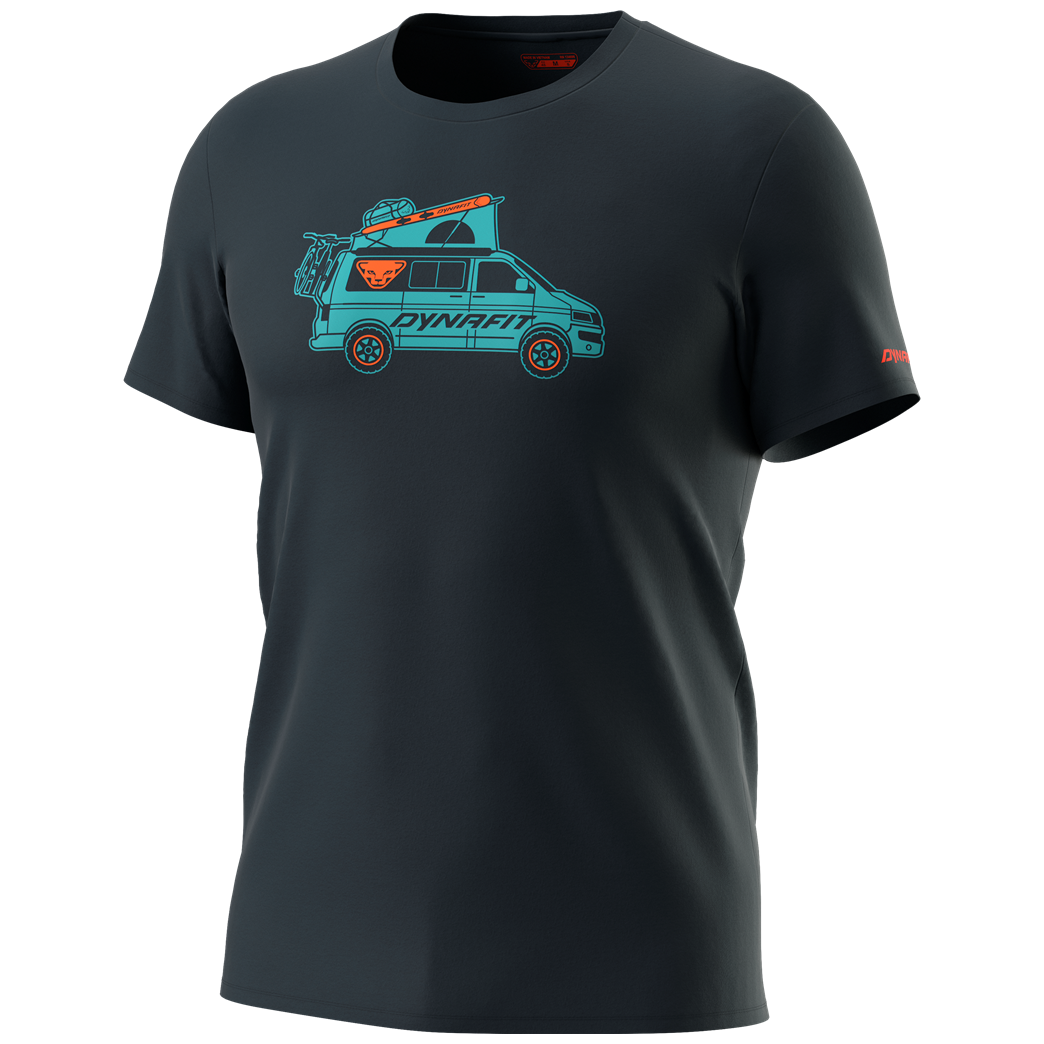 Koszulka męska Dynafit Graphic Co M S/S Tee Rozmiar: L / Kolor: czarny/niebieski