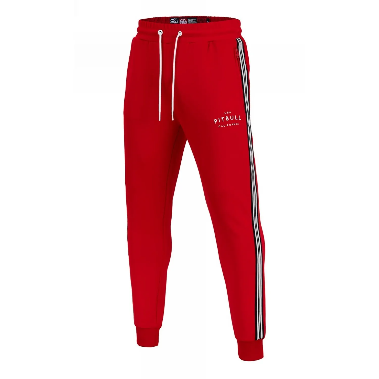 Spodnie dresowe Pit Bull Oldschool Polly-Terry Nelson '24 - Czerwone XL