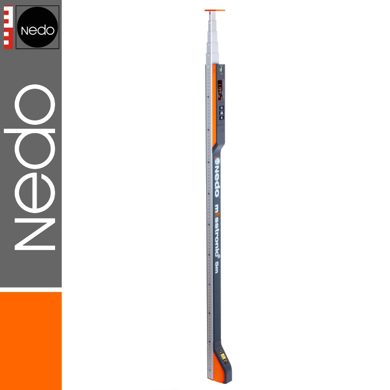 Przymiar teleskopowy elektroniczny 1,05-5,00m mEsstronic 2 Bluetooth NEDO