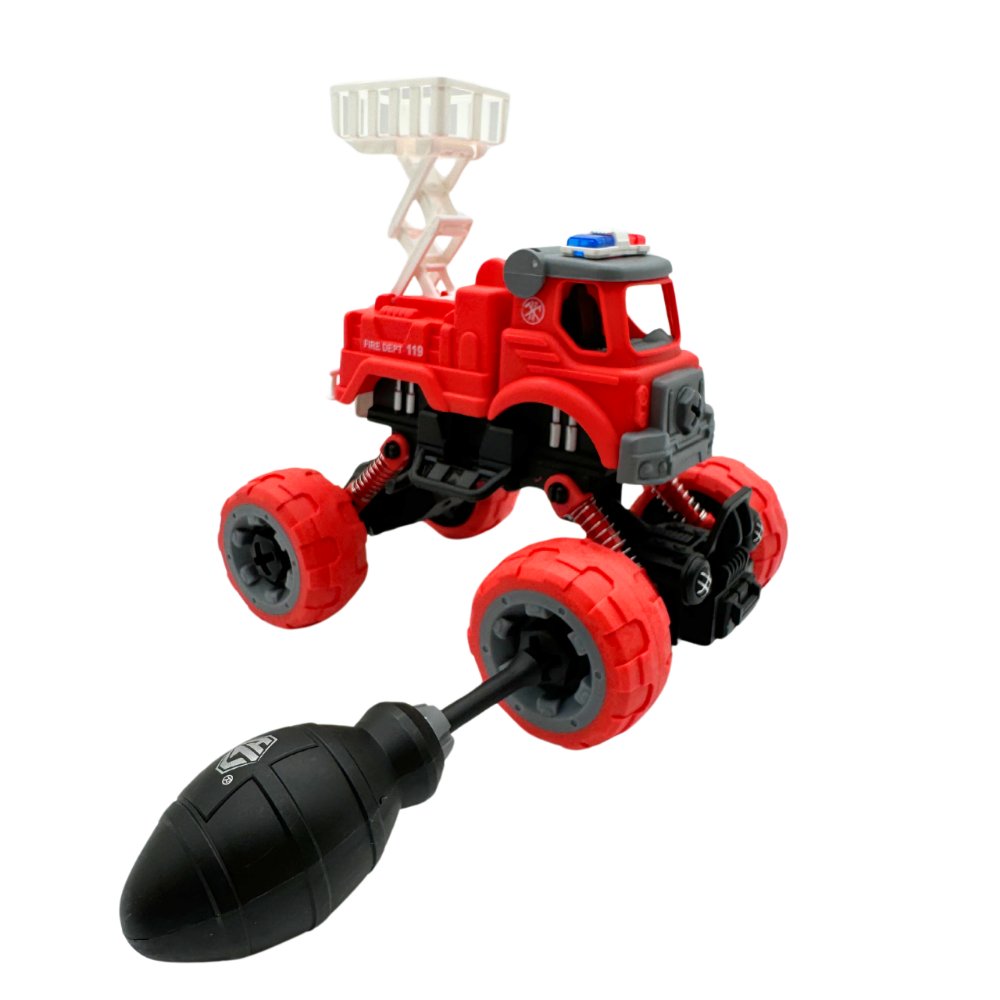 STRAZ POŻARNA auto do SKRĘCANIA ROZKRĘCANIA na resorach Z PODNOŚNIKIEM