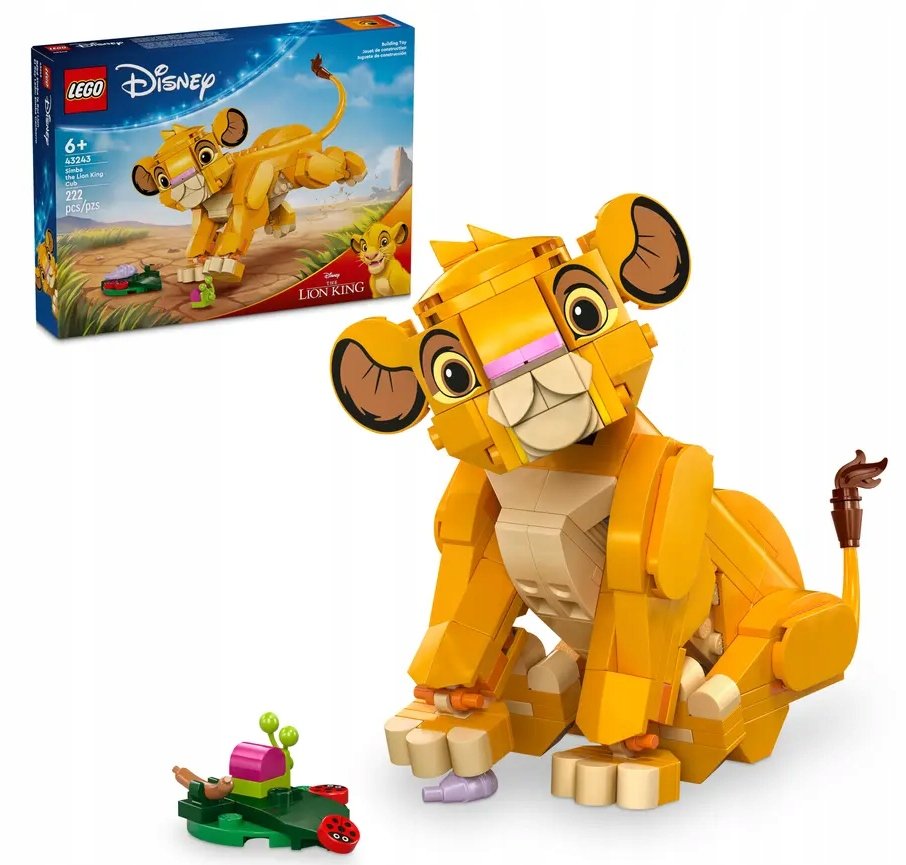 LEGO DISNEY - KRÓL LEW LWIĄTKO SIMBA 43243 KLOCKI PREZENT