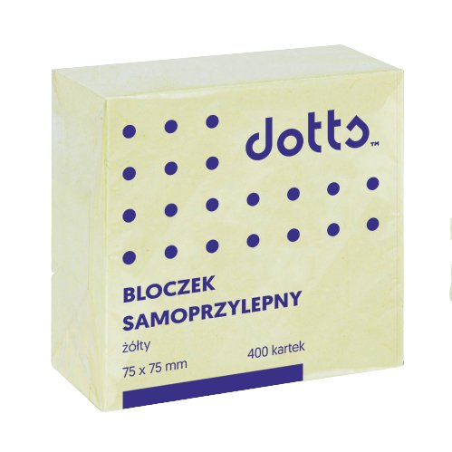 Datura Karteczki samop. 75x75 400k. - żółty