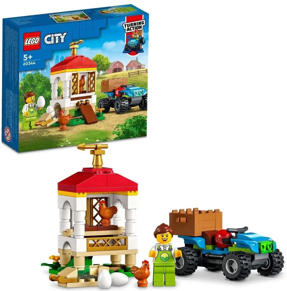 LEGO City Kurnik z kurczakami 60344 KLOCKI PREZENT