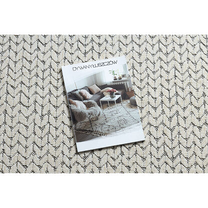 Dywan SPRING 20467332 Jodełka, chevron sznurkowy, pętelkowy - krem Kremowy, 200x290