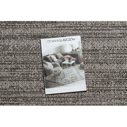 DYWAN SZNURKOWY SIZAL FLOORLUX 20389 silver / black MELANŻ Szary, 120x170