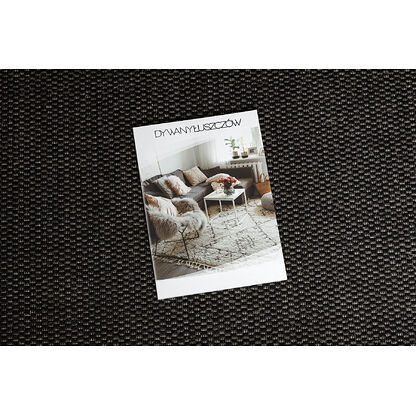 DYWAN SZNURKOWY SIZAL FLOORLUX 20195 CZARNA / srebrny  Czarny, 240x330