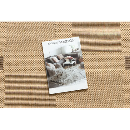 DYWAN SZNURKOWY SIZAL FLOORLUX 20079 mais / coffeee Beżowy, 200x290